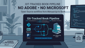 Creating a Git-Tracked Book Pipeline Without Adobe or Microsoft