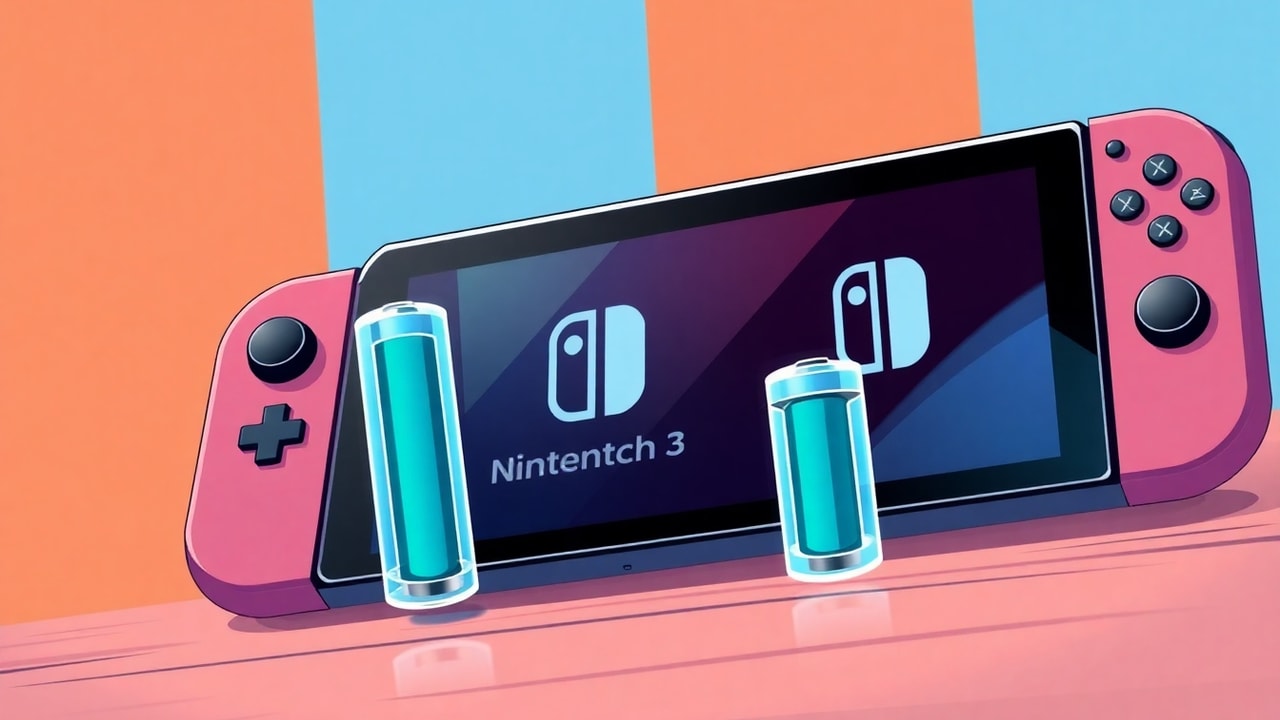  Nintendo Switch 2 with user- batteries coming to the EU. Console maker confirms it will comply with regulations set to take effect from 2027  key concepts illustration
