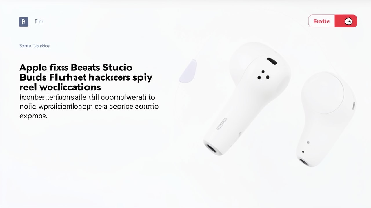 Apple fixes Beats Studio Buds flaw that let hackers spy on conversations real world application example