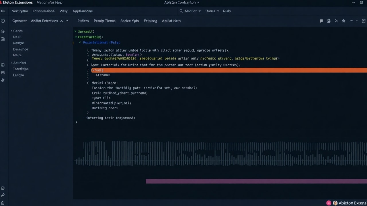 Ableton Extensions SDK real world application example